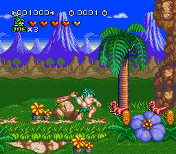 Joe & Mac 2 - Lost in the Tropics (USA) In game screenshot